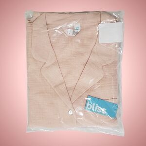 BLISS Pajama Short Set 2-Piece Women Large Loungewear NWT